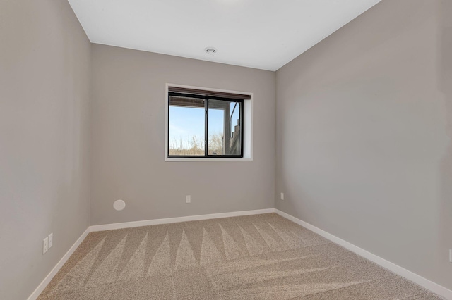 spare room featuring carpet flooring