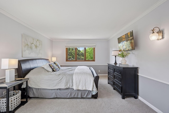 2500 Urbandale Ln N, Plymouth, MN 55447 - bedroom featuring crown molding and carpet