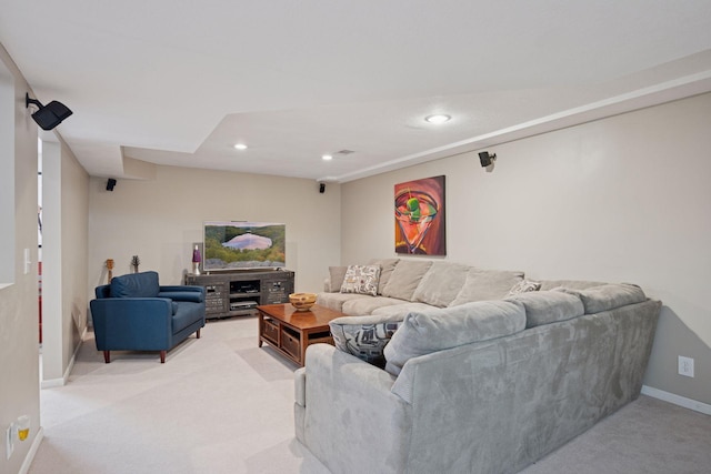 2500 Urbandale Ln N, Plymouth, MN 55447 - living area featuring light colored carpet and recessed lighting