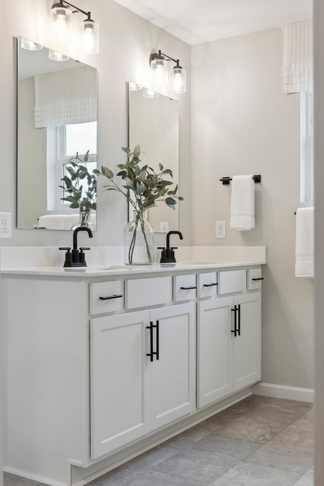 bathroom featuring vanity