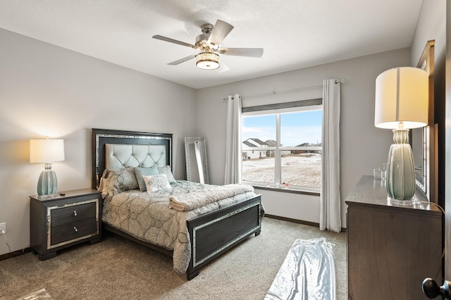 9971 14th Cir NE, Saint Michael, MN 55376 - bedroom with carpet, baseboards, and a ceiling fan
