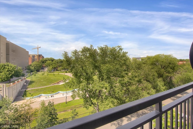 view of balcony