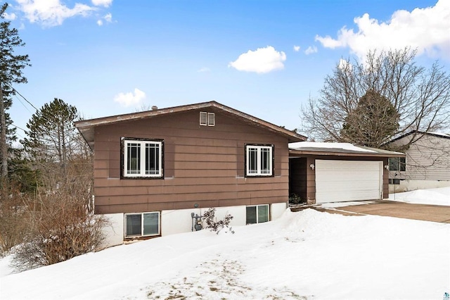 view of front of home featuring a garage