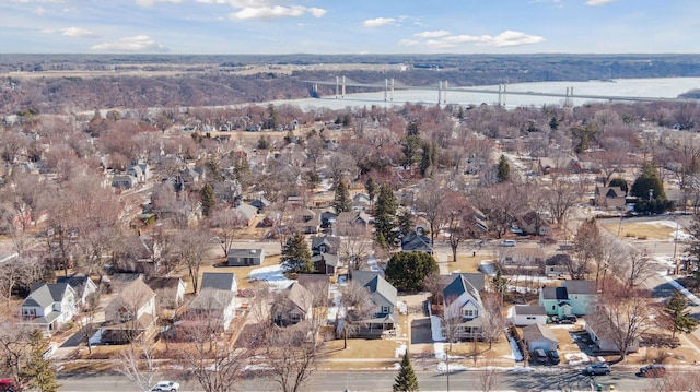 aerial view featuring a residential view