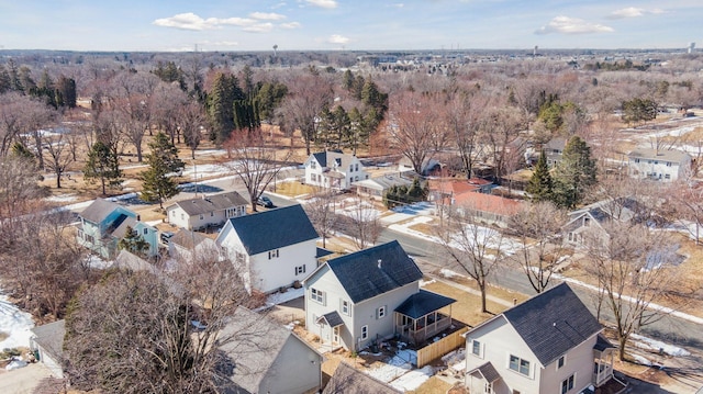 aerial view featuring a residential view