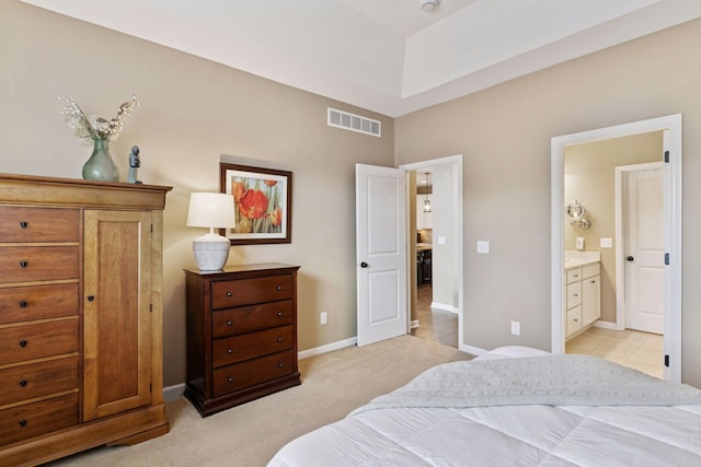 8160 Virginia Ln, Savage, MN 55378 - bedroom with light colored carpet and ensuite bath