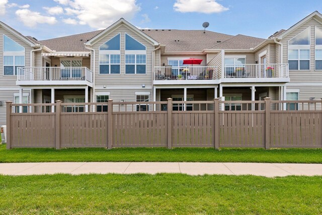 8160 Virginia Ln, Savage, MN 55378 - rear view of property with a balcony