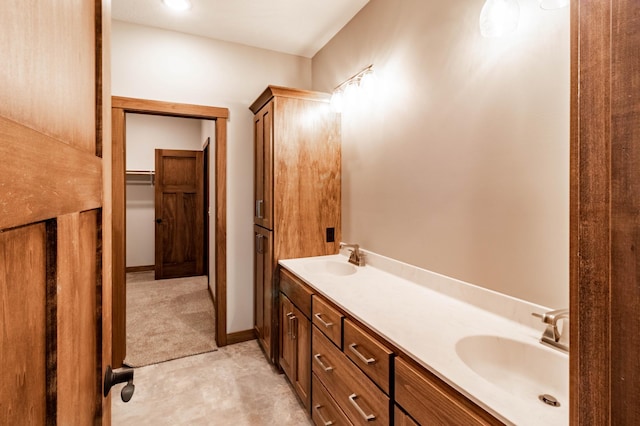 bathroom featuring vanity