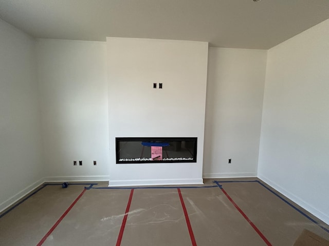 view of unfurnished living room