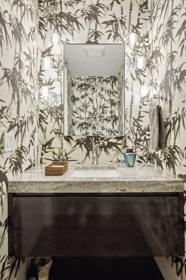 bathroom with vanity