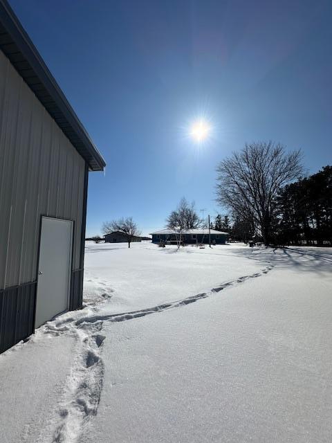 view of snowy yard