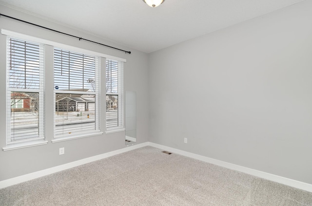 view of carpeted empty room