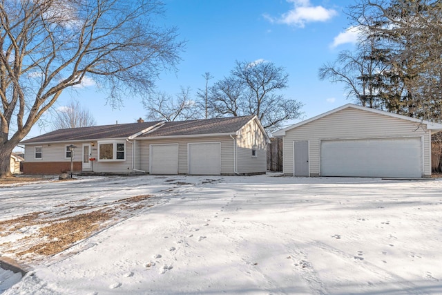 view of ranch-style home