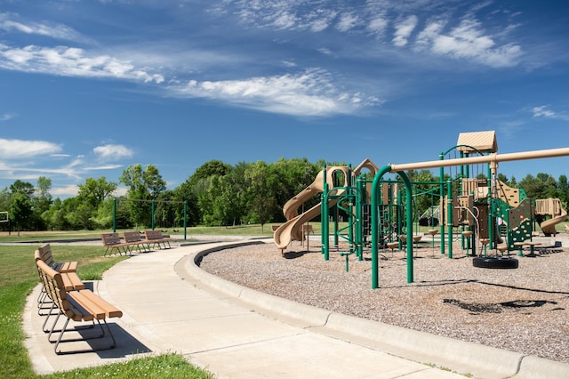 view of jungle gym