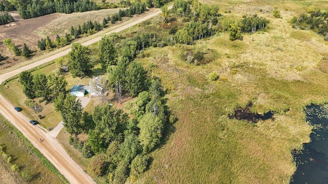 aerial view featuring a rural view