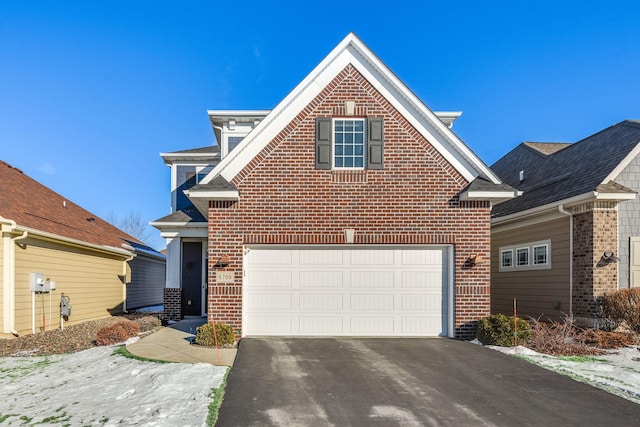 view of property with a garage