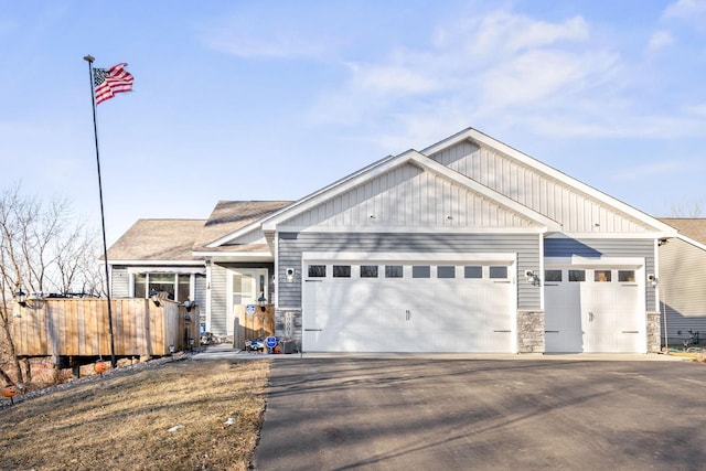 view of front of house featuring a garage