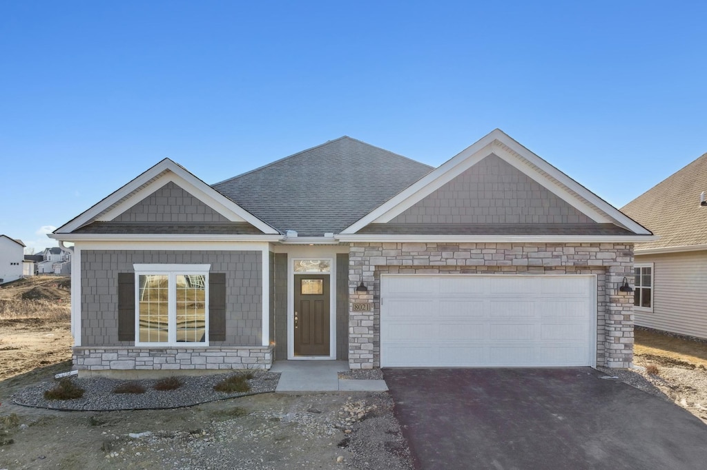 view of front of house featuring a garage