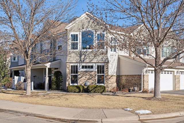 front of property featuring a garage