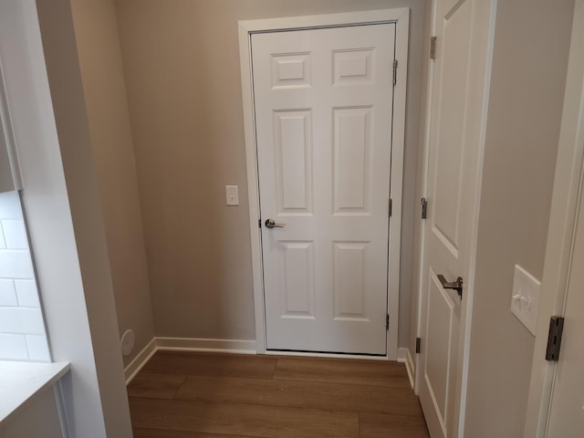 interior space featuring hardwood / wood-style floors