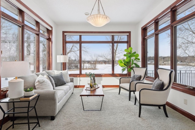 view of sunroom / solarium