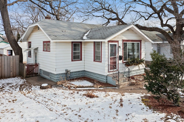 view of front of property