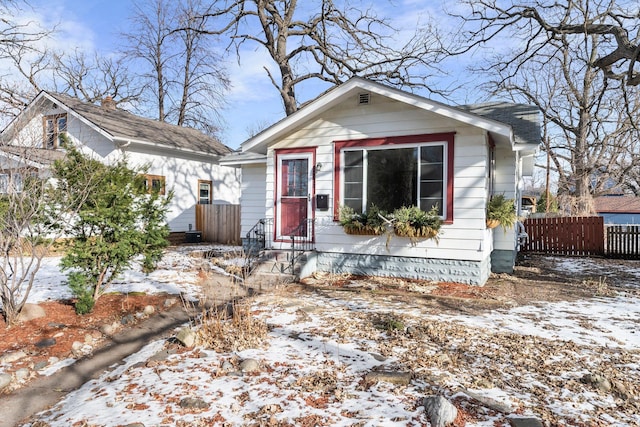 view of bungalow