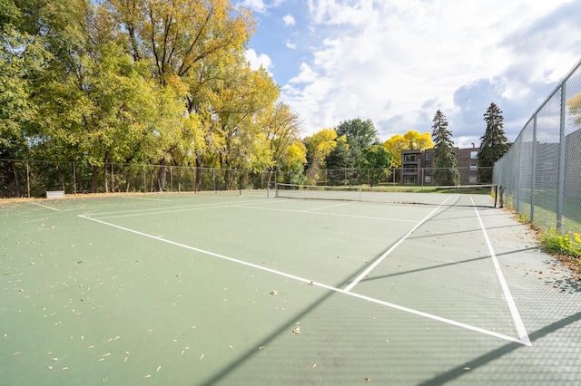 view of sport court