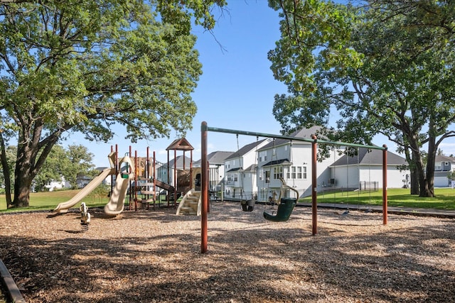 view of jungle gym