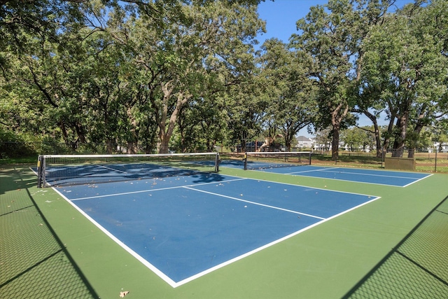 view of sport court