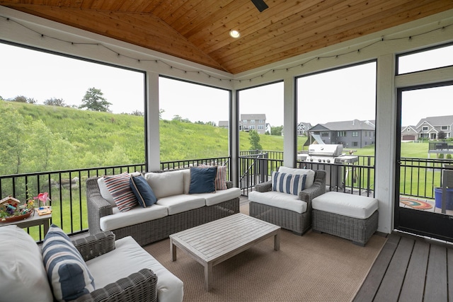 992 Southwell Enclave NE, Byron, MN 55920 - sunroom featuring an outdoor living space