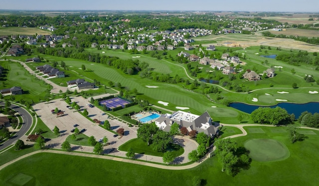 992 Southwell Enclave NE, Byron, MN 55920 - aerial view with a residential view, a water view, and golf course view