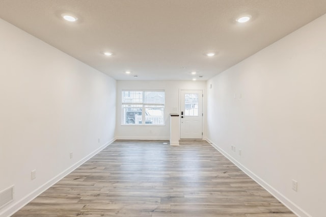 interior space featuring light wood-type flooring