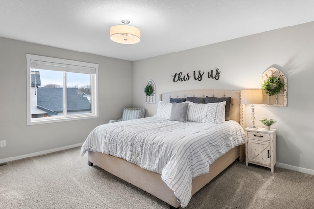 bedroom with carpet