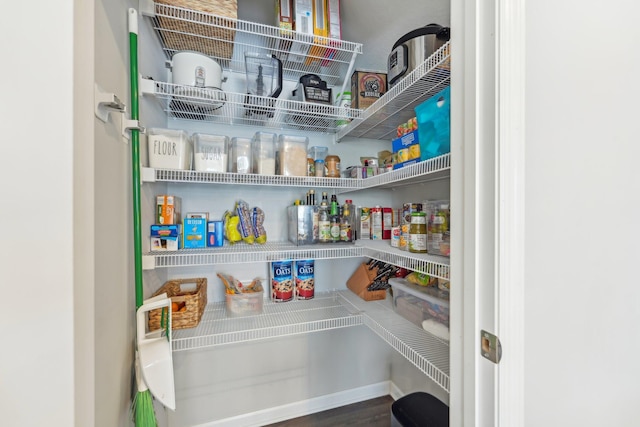 view of pantry