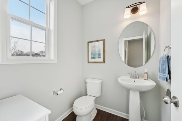 bathroom with sink and toilet