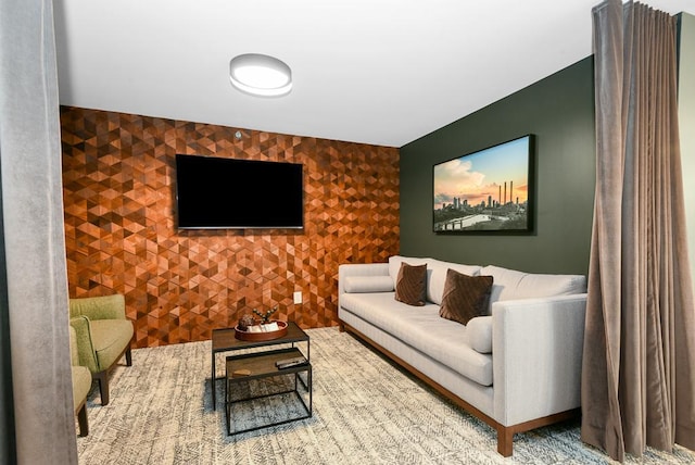 433 7th St Unit 1628, Minneapolis, MN 55415 - living room with an accent wall