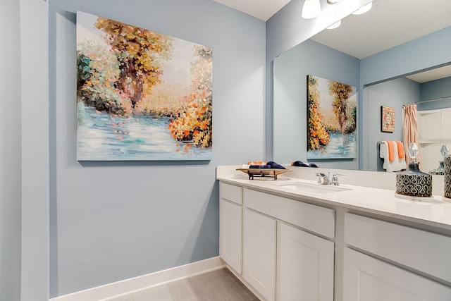 bathroom with vanity