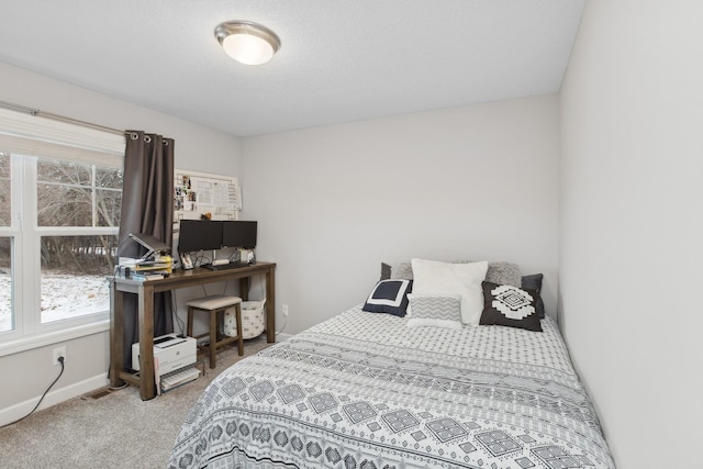 bedroom featuring carpet floors