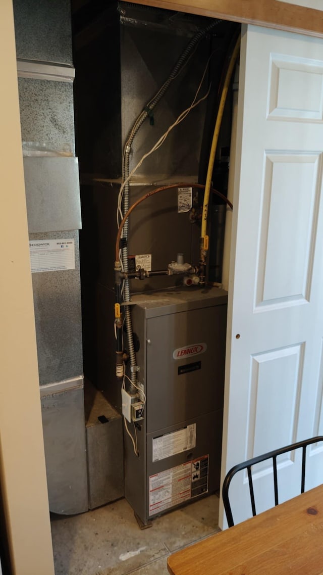 4970 149th St N Unit 3, Hugo, MN 55038 - utility room featuring heating unit