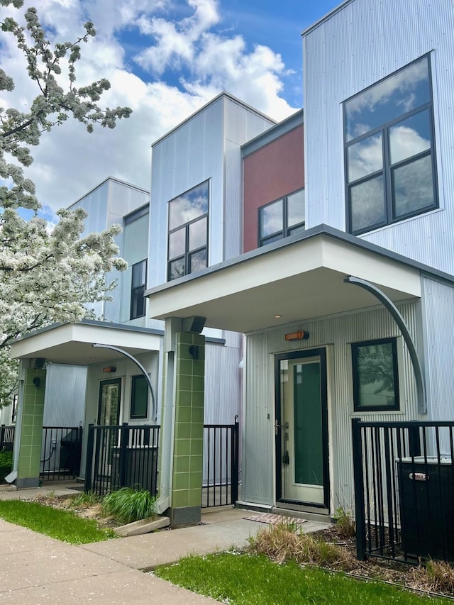 exterior space with covered porch