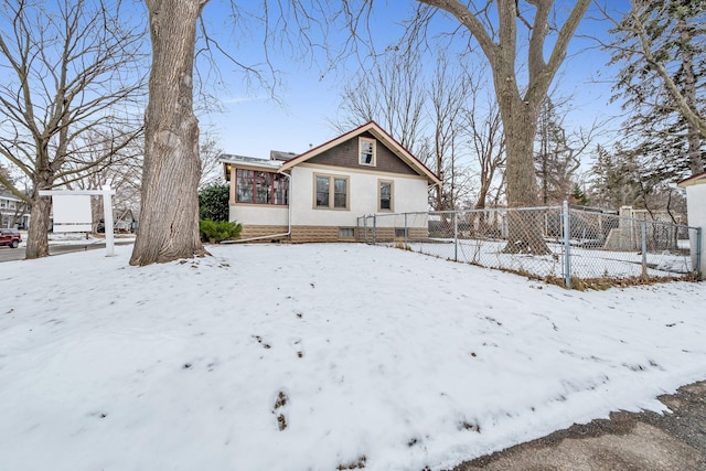 view of front of home