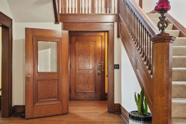 interior space with light wood-type flooring