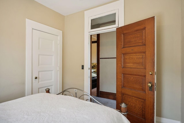 bedroom featuring a closet