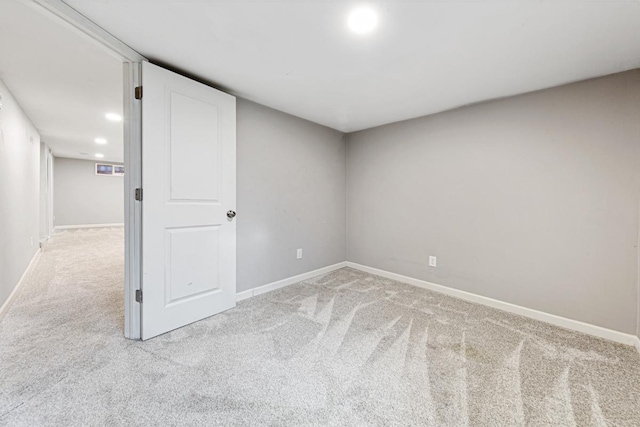 view of carpeted empty room