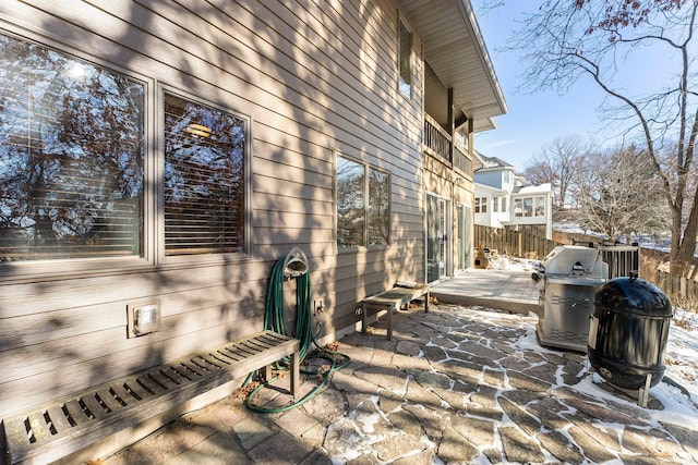 exterior space with a patio area