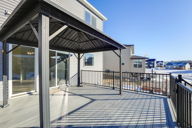 deck featuring a residential view