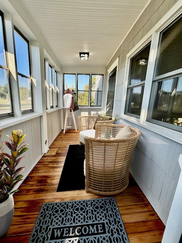 view of sunroom / solarium