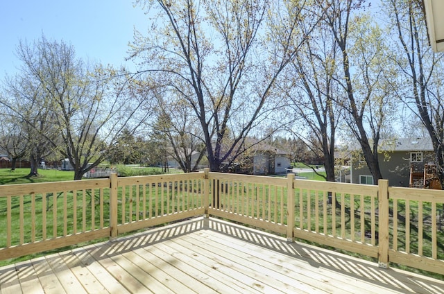 deck featuring a residential view