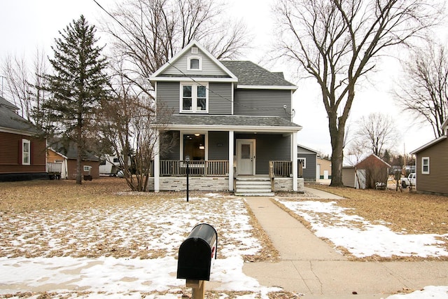 front of property with covered porch